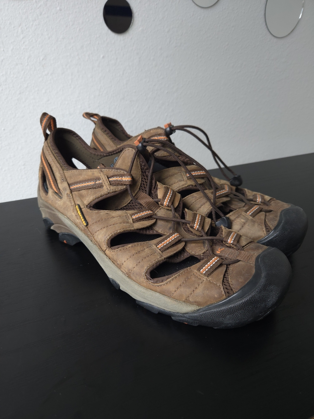 Keen Men's Arroyo II Closed-Toe Hiking Sandals Black Brown Gorpcore 12